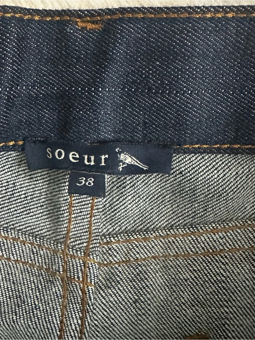 soeur Dark Indigo Relaxed Straight Jeans